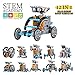 Produktbild HahaGo Solar Robot Kit STENGEL Spielzeug 12-in-1 Lerngebäude DIY Wissenschaft Experiment Kits Codierung Roboter Engineering 190 Stück Set Powered by The Sun für Kinder Geschenke