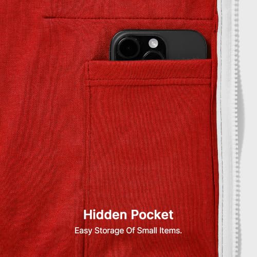 Image of Ohoo Mens Slim Fit Sleeveless Lightweight Zip Up Hooded Sweatshirt Vest Hoodie