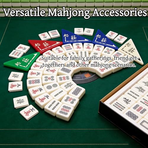 Set de 4 Marcadores Triangulares Grandes para Mahjong miniatura 5