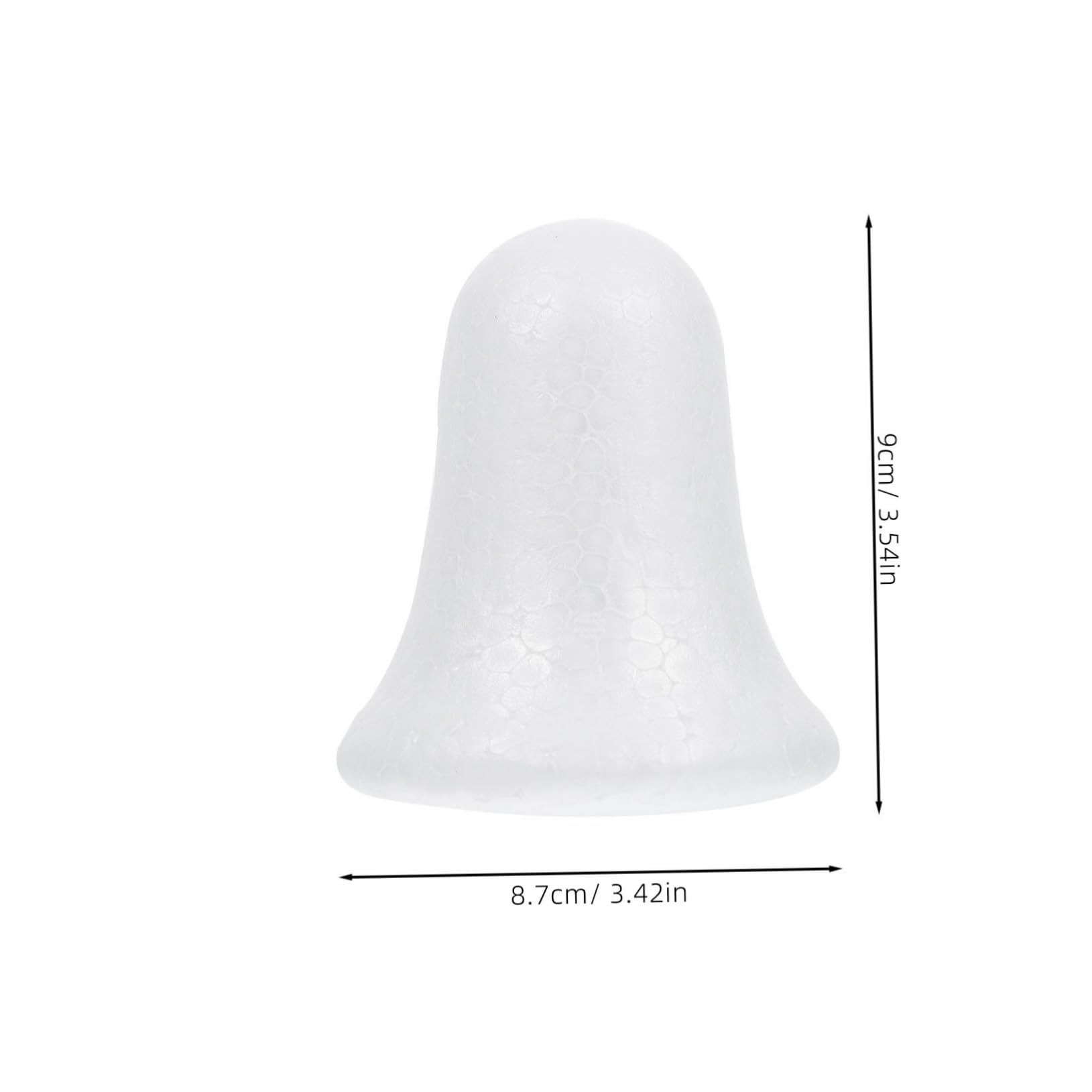 BEBEMOKO 10pcs Unfinished Bell Shape Hanging Ornaments DIY Christmas Tree Decor Lightweight Craft Pendants for Holiday Decorations for Trees Walls Windows and More