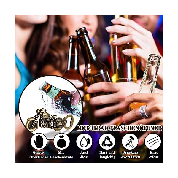 LKKCHER abridor de cerveza, abridor de botellas de motocicleta, regalos de cerveza para hombres, regalo para hombres… - Imagen 6
