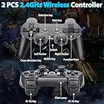 ZeroStory Upgrade Wireless Retro Game Console Stick, Retro Video Game Console Stick Built in 20000+ Games with 15 Emulators, 4K HDMI Output with 2 2.4G Wireless Controllers (Memory Card 64 GB) - Image 5