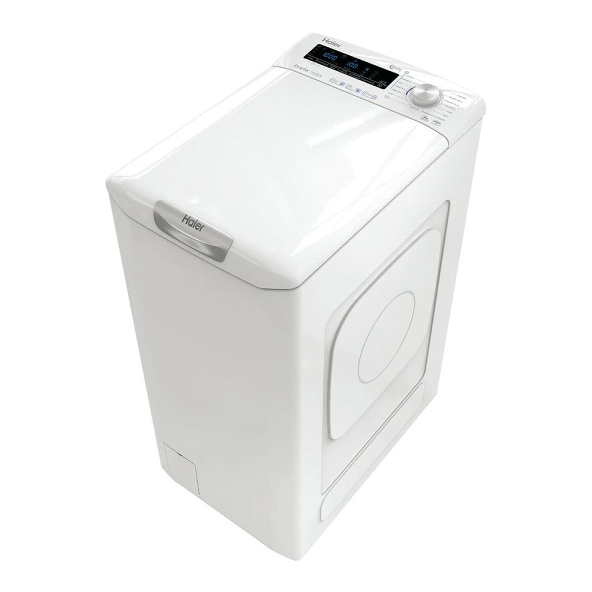 Haier RTXSG48TMCE-37- Lavadora carga superior 8KG, 5 ciclos de Vapor Steam Plus, Motor Inverter, Tratamiento Antibacterias, 1400 RPM, Apertura suave, Detector automático de KG, Clase B Etiqueta Energética