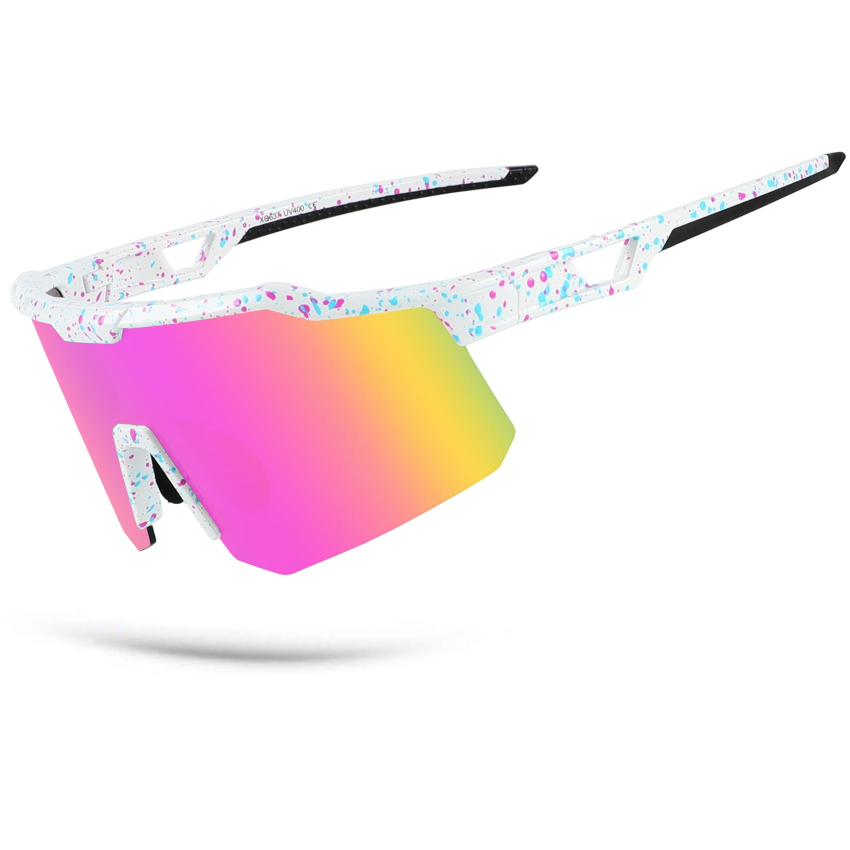 OULAIQI Polarized Lightweight Sports Sunglasses – UV400 Protection, Unisex for Cycling,Fishing,Running, Baseball,Outdoor