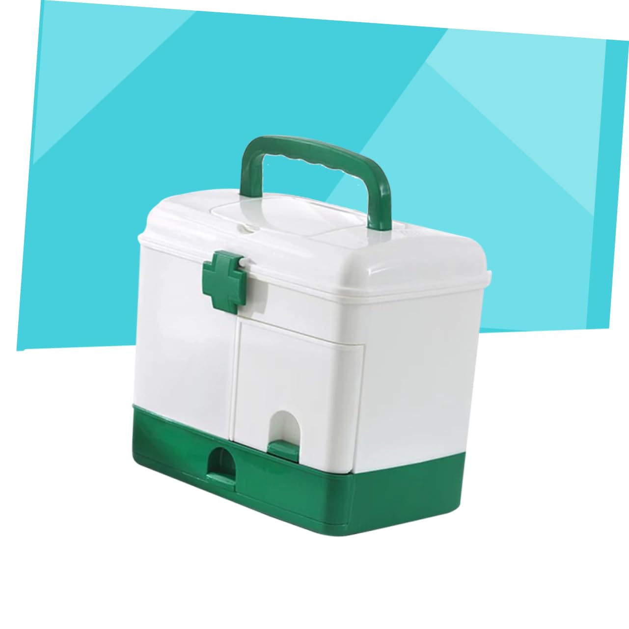 Didiseaon botiquín médico contenedor de té caso de primeros auxilios bolsa de medicina de emergencia Contenedor de almacenamiento de pastillas envase botiquin kit Green