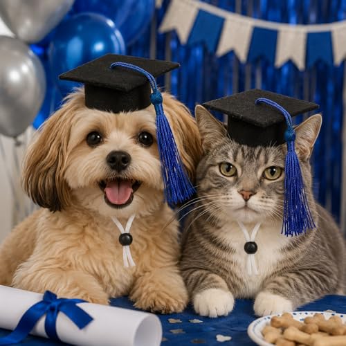 Gorros de graduación para perros pequeños LUOZZY M miniatura 5
