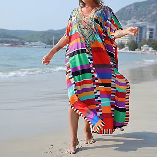 Robe de plage manches courtes couvrante pour éviter le soleil