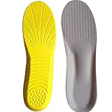 Kexpery 1 Paar orthopädische Fußgewölbe-Einlegesohlen, langsamer Rückprall, weich, elastisch, atmungsaktiv, for Männer und Frauen, Größe L
