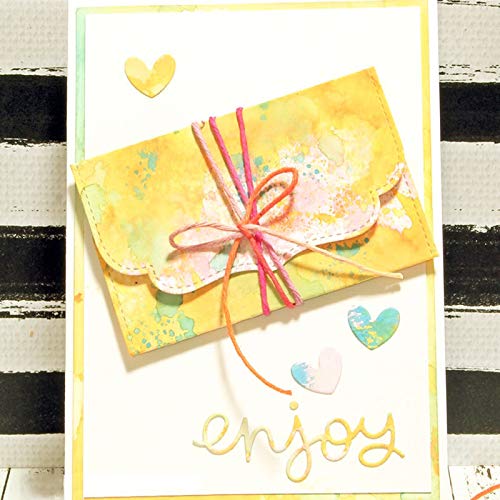 9.5*5.3 cm Busta Metallo Fustelle Stencil per Scrapbooking FAI DA