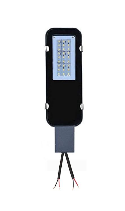 Saish Solutions 12v 9 Watts DC LED Street Light with Automatic Dusk to Dawn Feature , Cool White-Aluminium