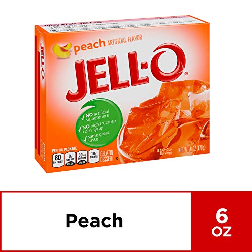 Image of Jell-O Peach Gelatin Mix (6 oz Box)