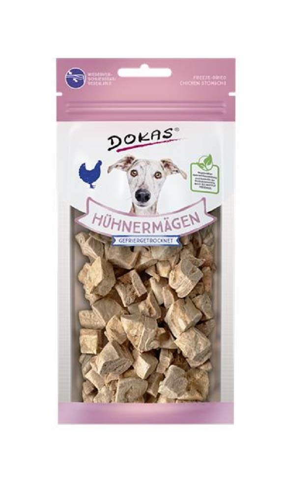 Dokas Dog Snack Hühnermägen gefriergetr. 22g (Menge: 7 je Bestelleinheit)
