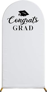 Graduation Decorations 2026,6.6 Ft Graduation Backdrop Kit,Graduation Photo Backdrop for College High School Yard Garden (Include Arch Stand and Cover)