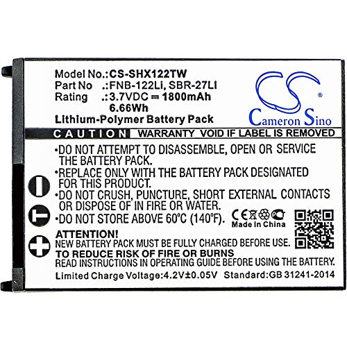 Zenander 3.7V SBR-27LI FNB-122Li Battery Replacement for Horizon HX300
