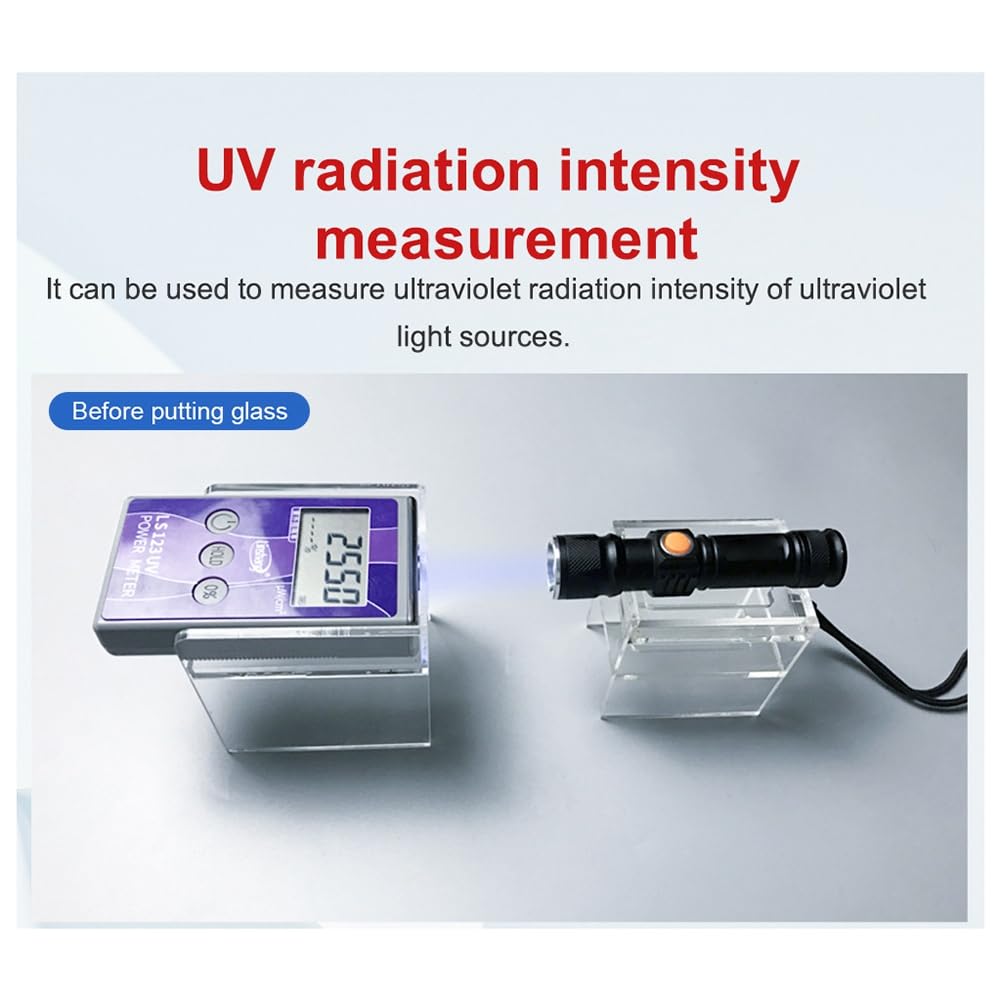 SHABD Medidor UV Portátil LS123 Mide la Radiación Ultravioleta Intensidad de Potencia Radiancia Densidad Tasa de Rechazo