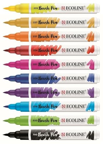 Ecoline Talens 10 Brush Pens. #TOP1