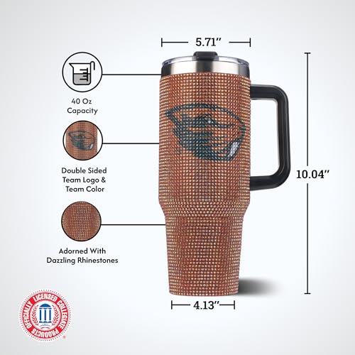 Image of The Memory Company Officially Licensed 40oz TC Bling Game Day Tumbler with Vintage Logo, Oregon State University
