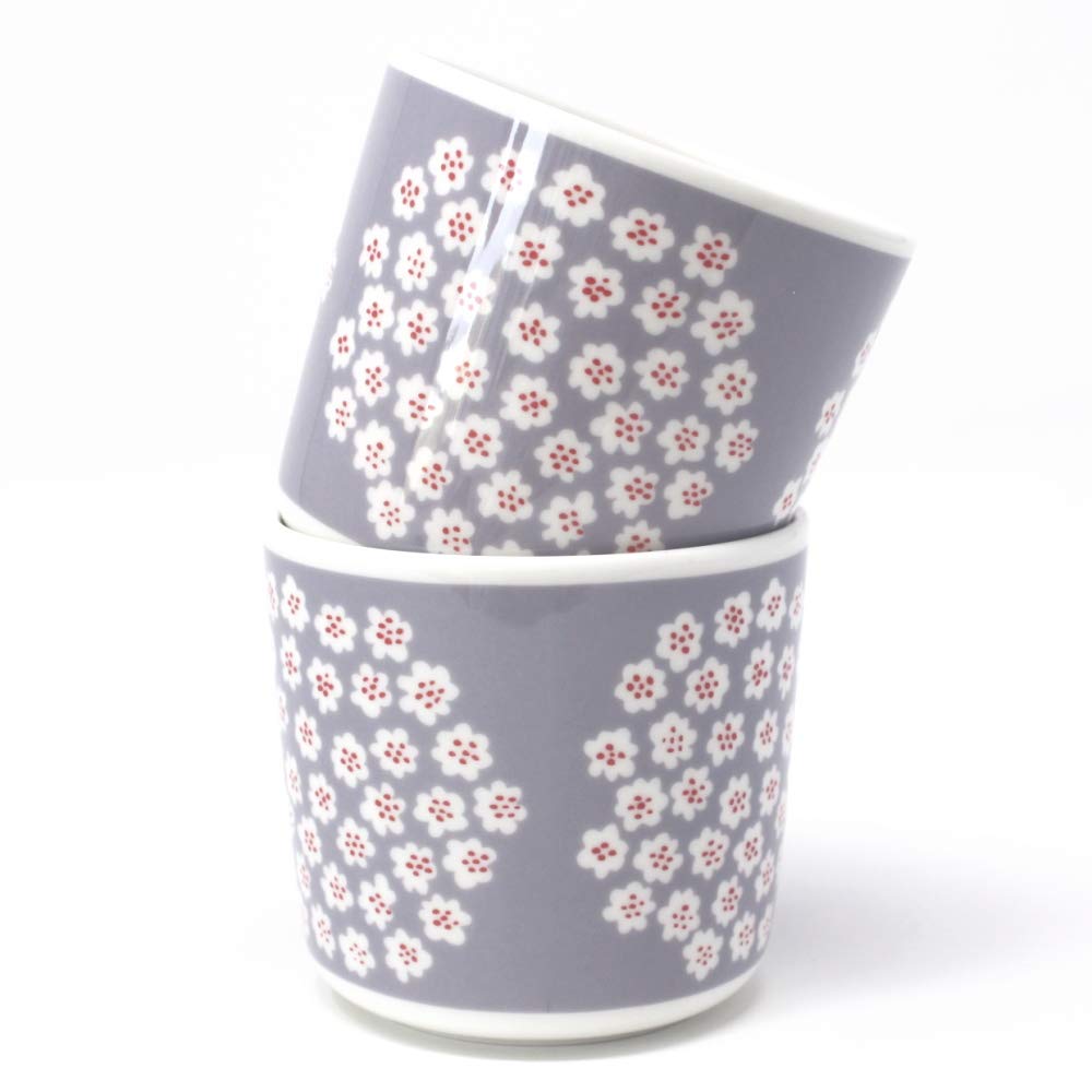 marimekko - マリメッコ  ラテマグ  プケッティ　グレー　2個セット marimekko / マリメッコ / PUKETTI / プケッティ / ラテマグ2個