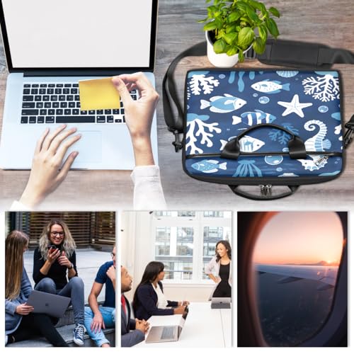 Maletín para laptop de 15 pulgadas con correa de hombro miniatura 6
