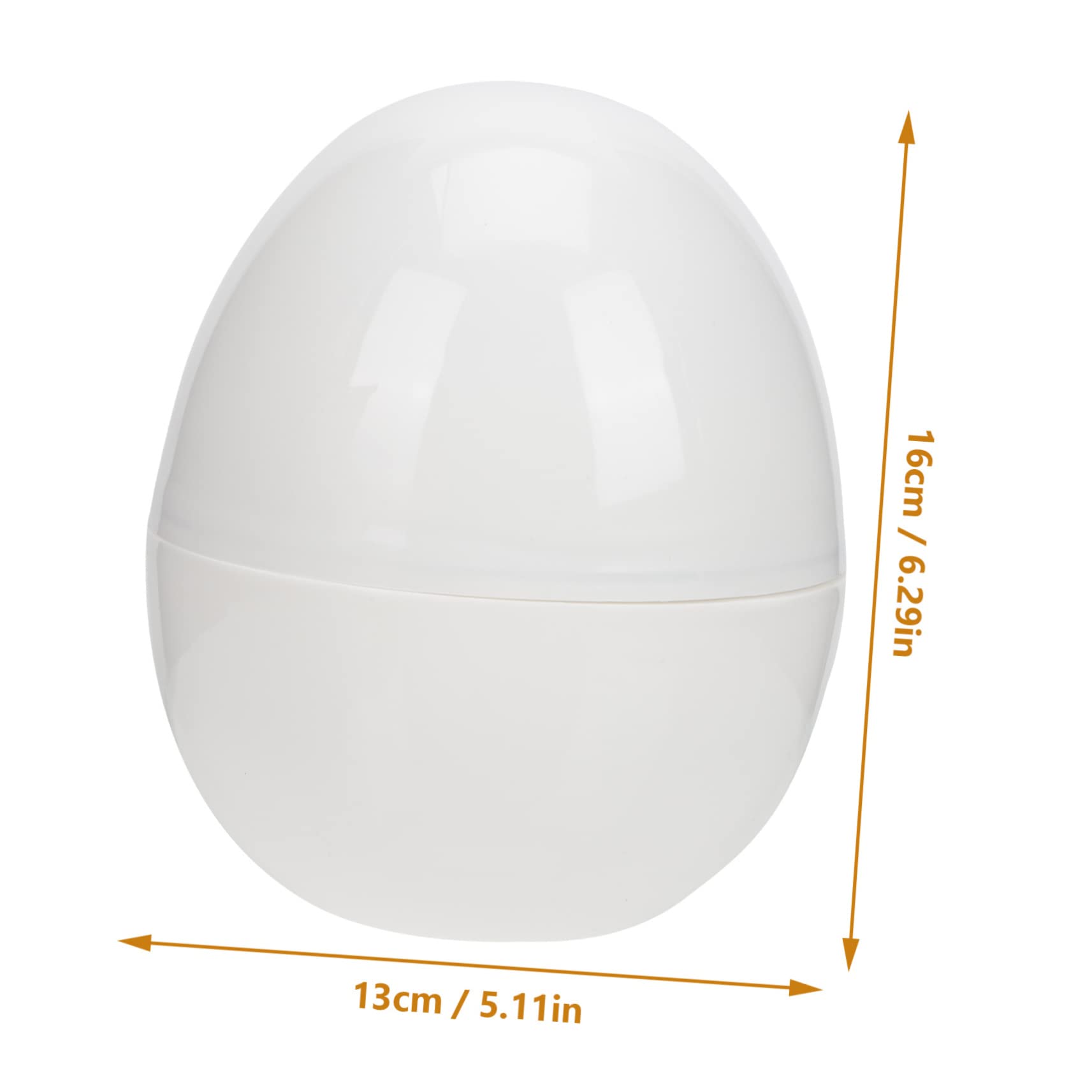 Ciieeo 2pcs Egg Boiler Small Steaming Steamed Shape Egg Holders Fresh Egg Holder Cup Microwave Boiled Egg Maker Boiled Cooker Poached Egg Cooker for Plastic