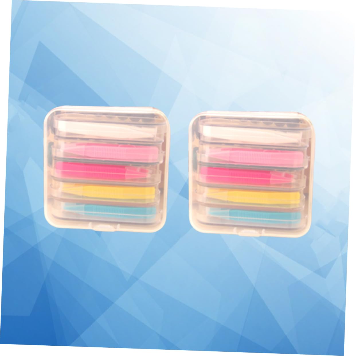 Beavorty 6 Scatole accessori per lenti bastoncino per lenti a contatto bastoncino leva lenti diffusore pinzette portatile sacche bag pinzetta per lenti inseritore di lenti rinfrescante clip