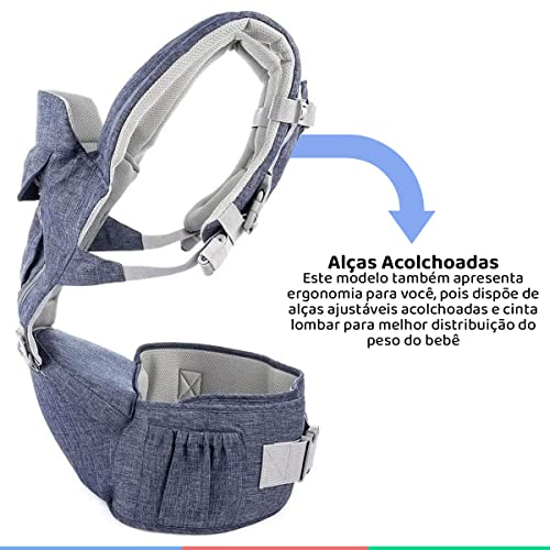 KaBaby Canguru Seat Line Jeans Kababy Jeans Único