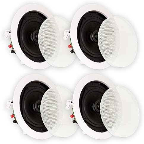 Theater Solutions TS50C in Ceiling Speakers Surround Sound Home Theater 2 Pair Pack
