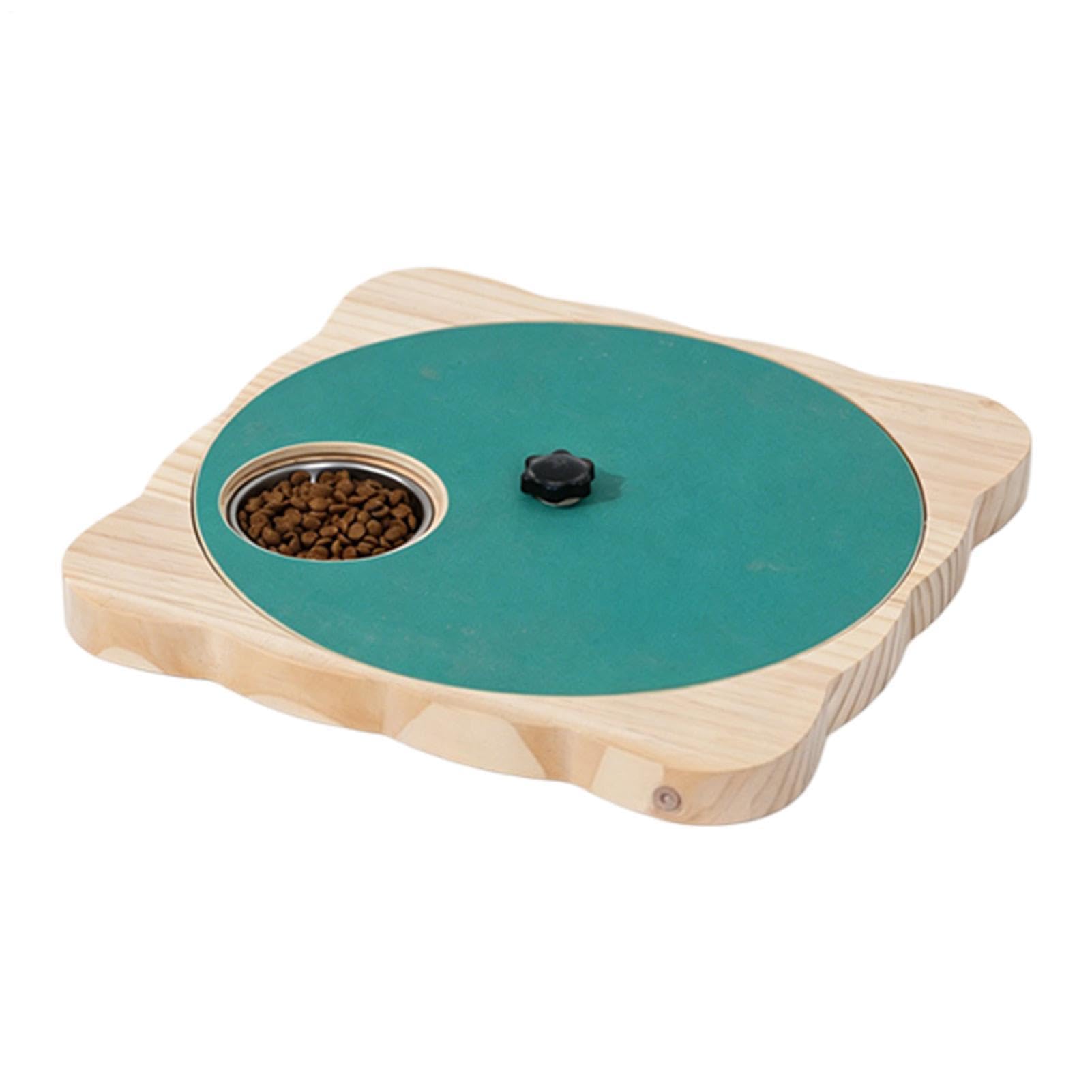 Planche à Gratter pour Chien avec Boîte à Rotative en Bois Antidérapante