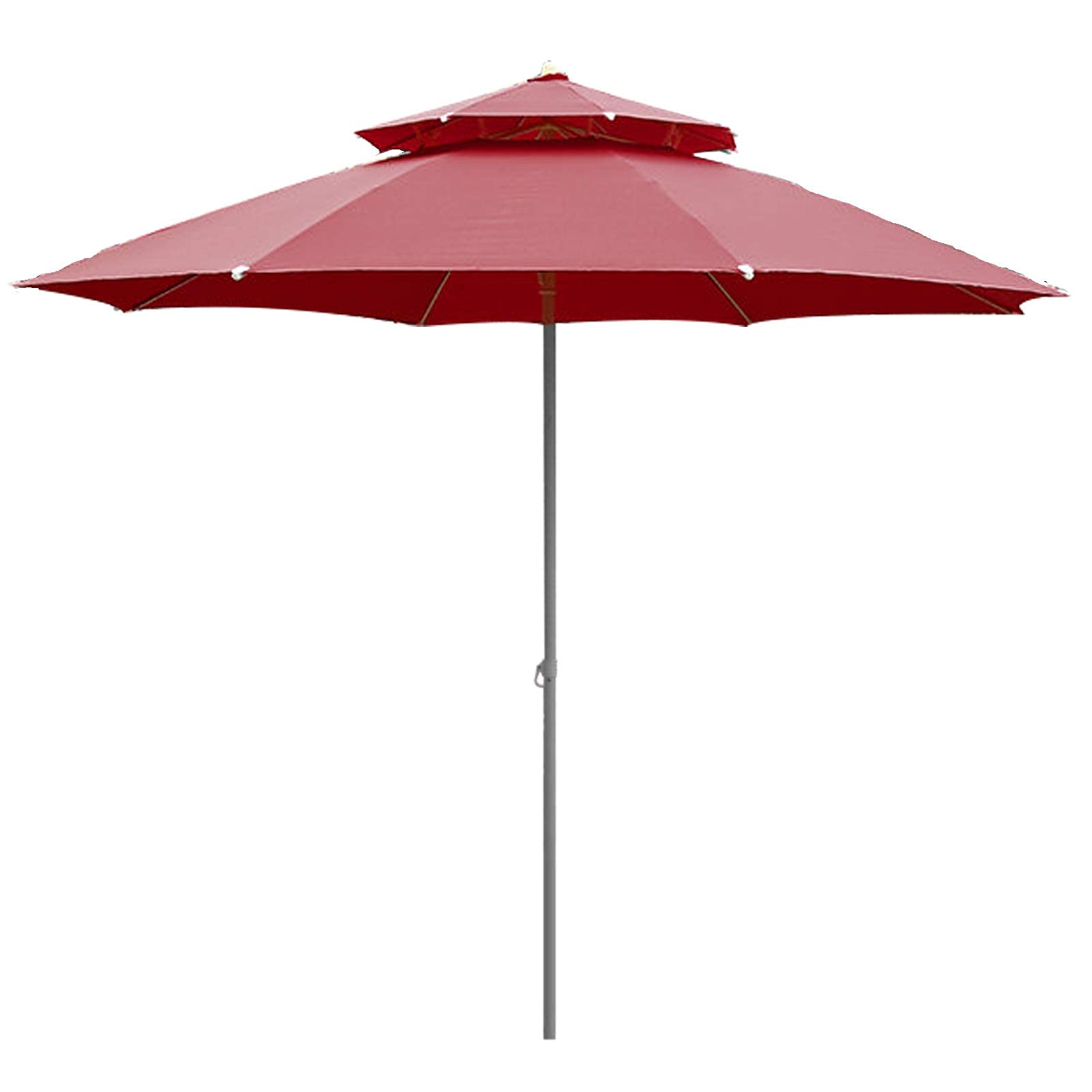 HCZKIUJY Garden Parasol,Umbrella, Double Top Parasol, Round Umbrella, Detachable, for Outdoor, Beach, Courtyard, Terrace Sunshade
