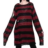 Material - Dieser Gothic Pullover besteht aus leichtem und weichem Acryl. Sehr angenehm zu tragen. Einheitsgröße für alle