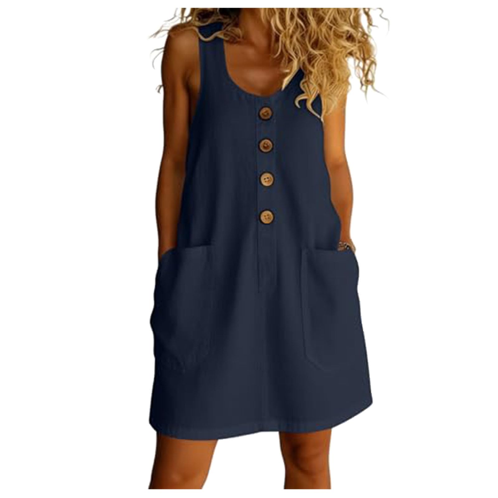 Abitino Estivo Donna Gonna Lunga da Donna a Maniche Corte con Scollo Rotondo e Inserti Patchwork, Elegante e Comoda. Vestito Estivo
