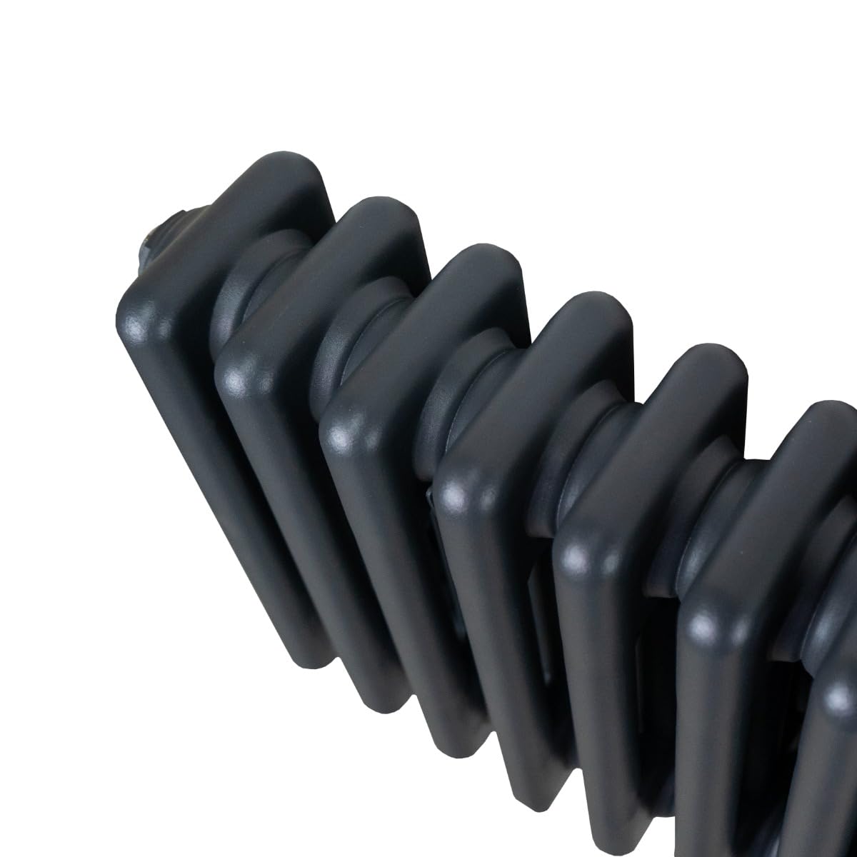 Radiador Tradicional Horizontal de 3 Columnas 600mm x 832mm | Gris Antracita | Acero | Montado en pared | Kit de fijación y soportes + Cepillo de limpieza GRATIS | Calefacción estufa calefactor