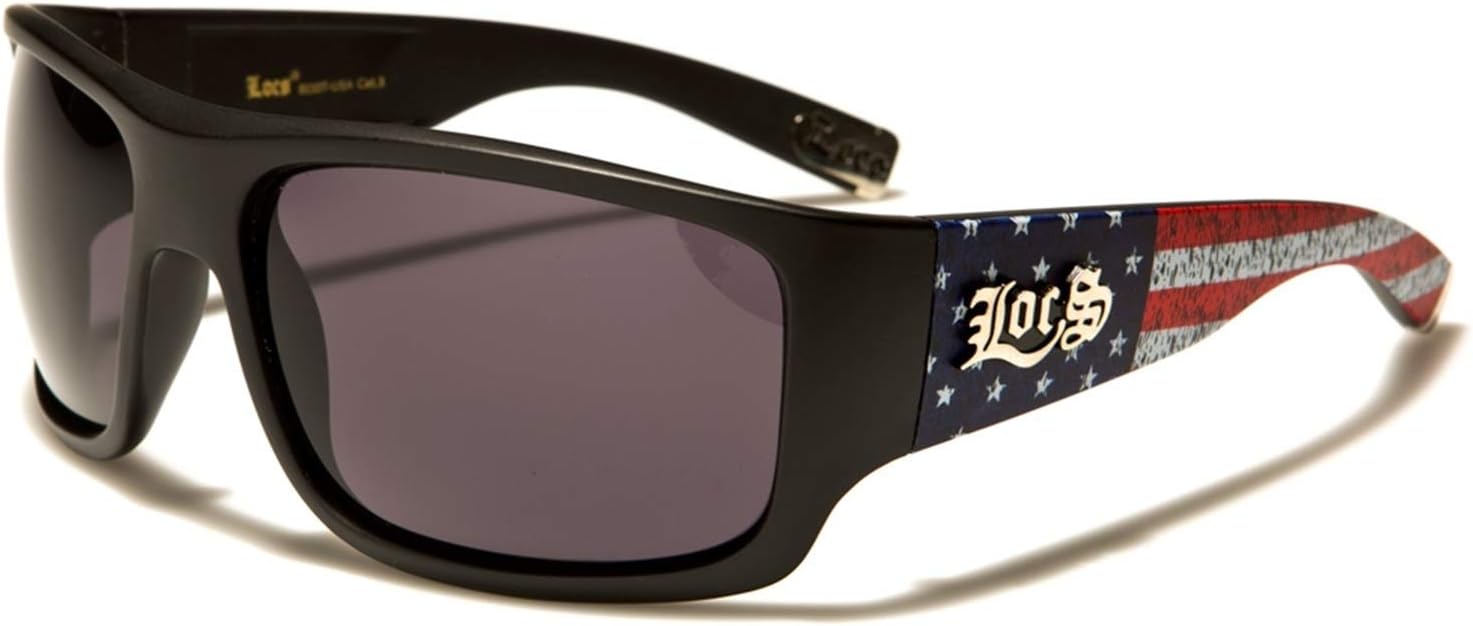 LocsMens USA Flag Sunglasses