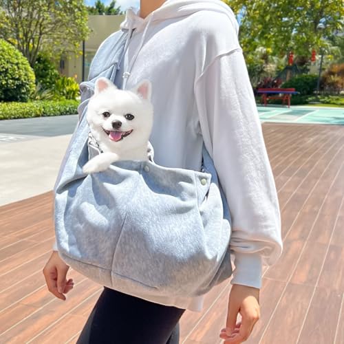 Hundetragetasche, Tragetasche Hund, Tasche für Hunde, Tragetuch Hund, Hundetragetuch, Hunde Tragetuch, Anwendbar auf Spaziergänge und Aktivitäten Im Freien Mit Haustier, Tragekraft Bis 15 Pfund (M)