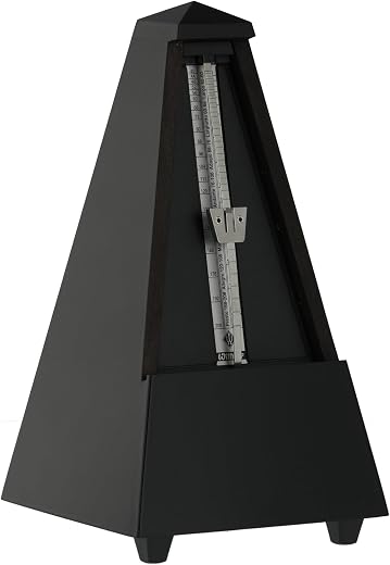 WITTNER 816M Metronome System Maelzel with Bell, Black, Mat Silk