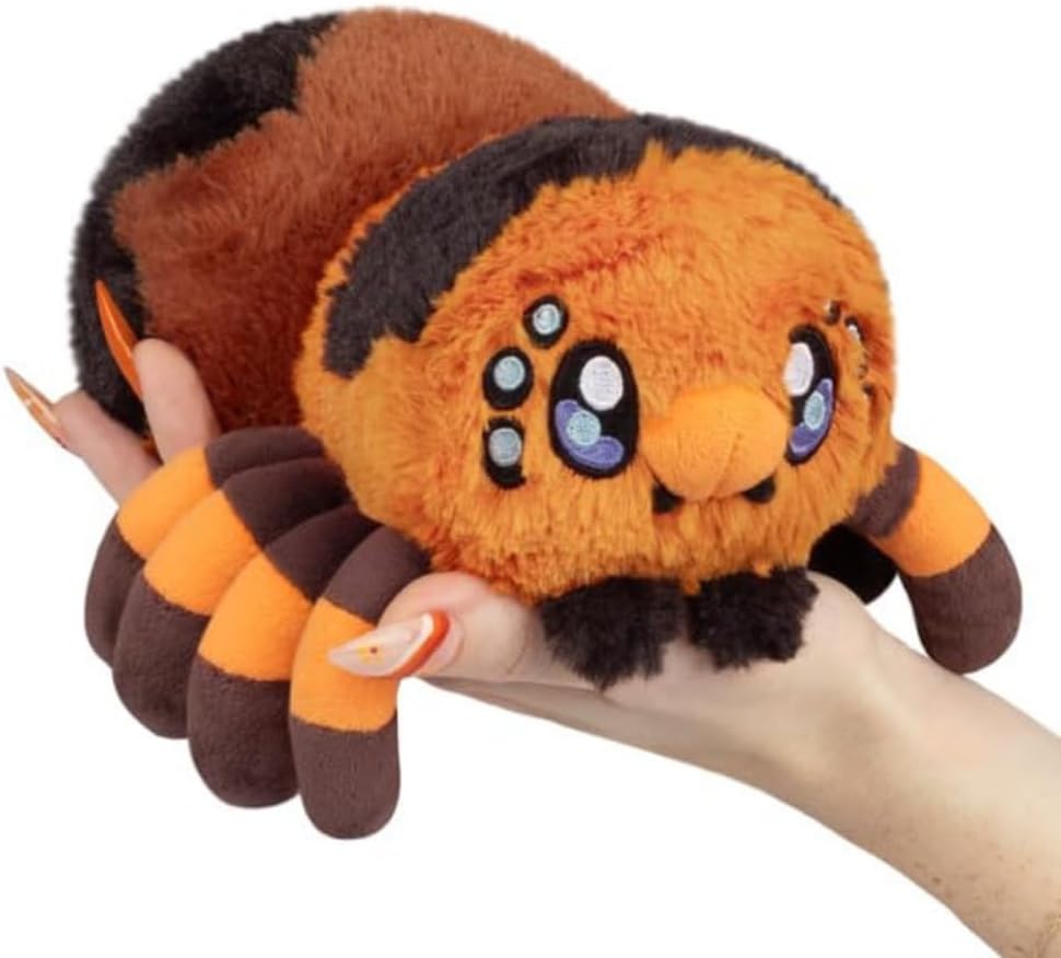 Squishable - Snugglemi Snackers Tarantula - Spooky Collection - 8 in - Soft Toy Collectible Stuffed Animal - Beans