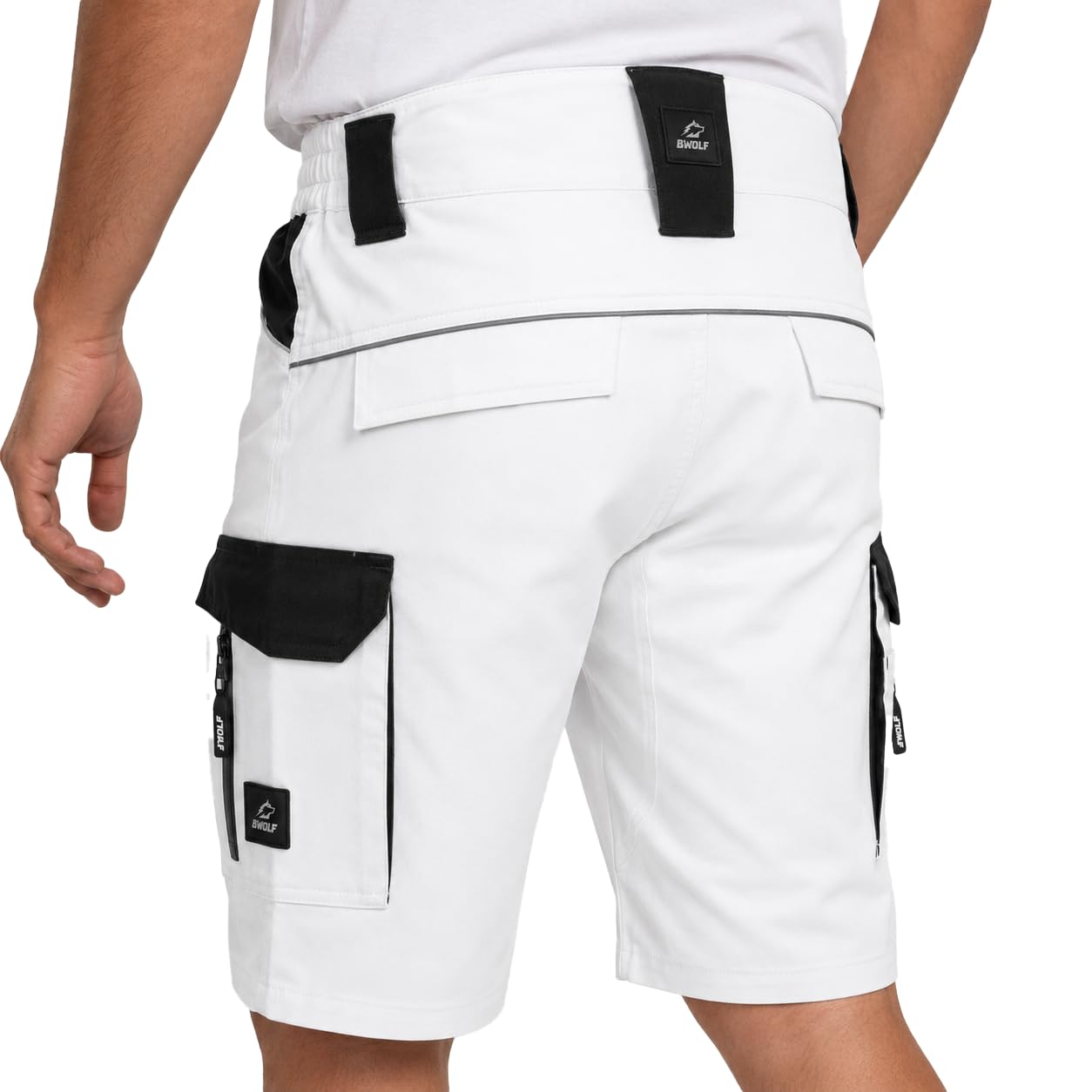 BWOLF Daytona Arbeitsshorts Stretch, Arbeitshosen Männer Kurze, Arbeitshose Herren mit vielen Taschen