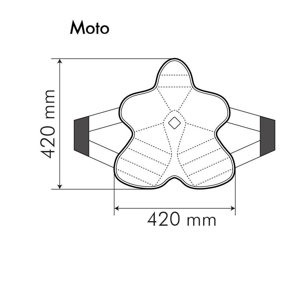 COMPATIBILE CON HONDA NX 650 DOMINATOR CUSCINO PER SELLA MOTO COPRISELLA IN RETE AERO 3D TUCANO URBANO 326-N2 NERO COOL FRESH 39X36CM SPESSORE 2CM 100% POLIESTERE