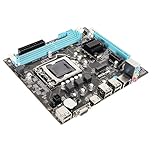 H61 LGA 1155 Gaming Motherboard, Micro ATX Computer Motherboard for LGA1155 Socket I3 I5 I7, Double DDR3, M.2 NVMe NGFF 100Mbps LAN SATA2.0 USB2.0 Desktop Motherboar