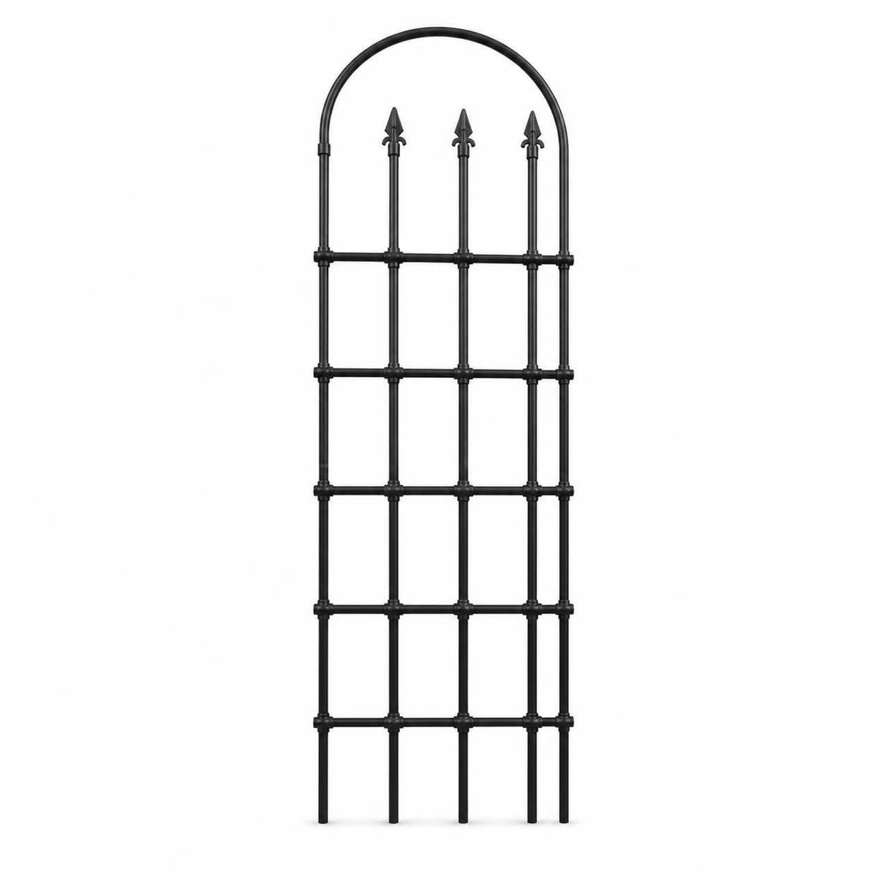 Traliccio da Giardino in Plastica, 140x180cm Nero