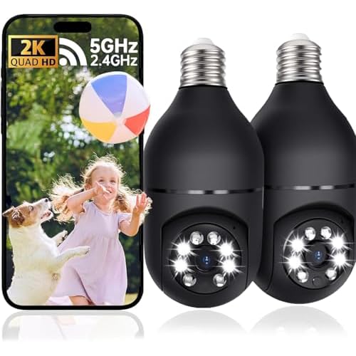 Security Cameras Wireless Outdoor 5G& 2.4G, No Subscription, 2 Cam-Kit,4MP Solar Powered Home Security Cameras System With 360°PTZ,128GB Local Storage,Color Night Vision WiFi Cameras for Hom