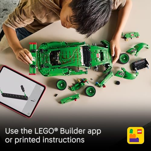 Image of LEGO Technic Porsche 911 GT3 R Rexy AO Racing Car Building Toy for Boys & Girls - Car Toy W /Realistic Steering & 6-Cylinder Engine for Kids & Auto Fans, Ages 11+ - Gift Idea for Birthdays - 42224