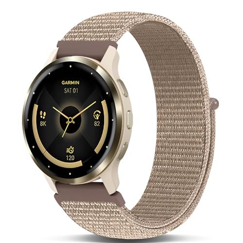 Koazon (RA]) ʃt@Xi[iCrvoh Garmin Venu 3/2/Forerunner 265/255 22mmɑΉ \tgLk yʃX|[c ߉\ȌpXgbv Garmin Viviactive 4 fB[X 