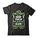 TeesNow Keep Calm Plants Have Protein Vegan Vegetarian Shirt Short Sleeve Tee (Black, L)