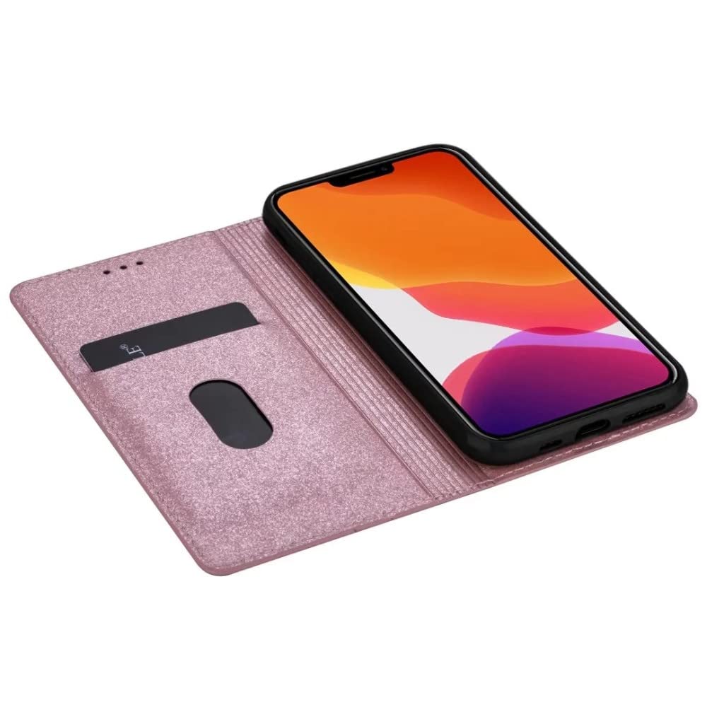 Glitter Flip Card Case Magnetic Stand Cover For IPhone 11 12 13 14 Pro Max 6 7 8 - Foto 5