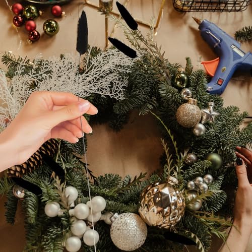 60 piezas de colas de conejo secas para decoración miniatura 3