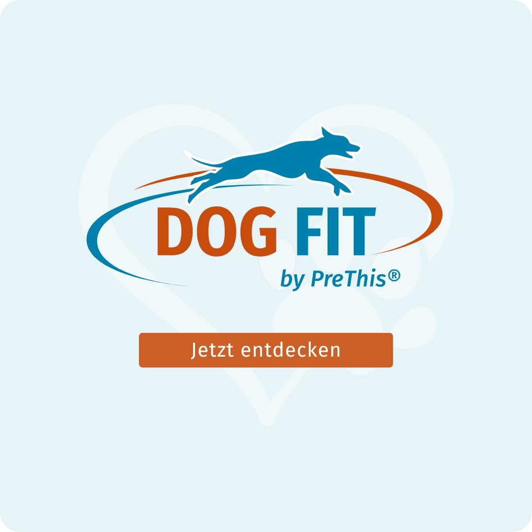 DOG FIT by PreThis® VITAL Health für Hunde - Natürliche Superfoods für Vitalität I Mit den Vitalpilzen Reishi, Shiitake & Cordyceps I Kurkuma, Ginseng & Vitamin D3 I Größe M (10–25 kg)