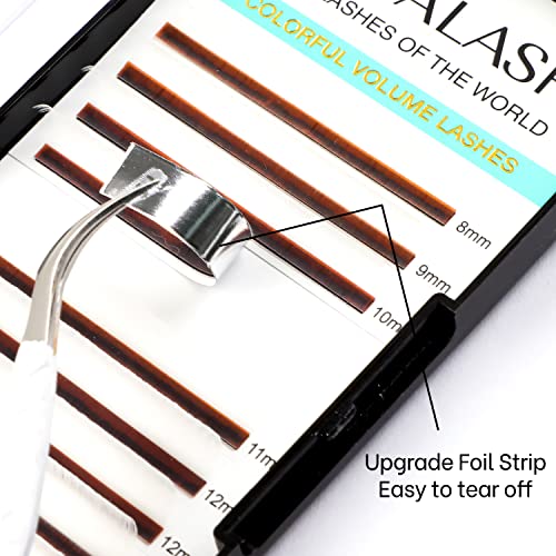 Image of VAVALASH Colored Lash Extensions 0.07mm C Curl White Individual Volume Lashes Extensions 13-20mm