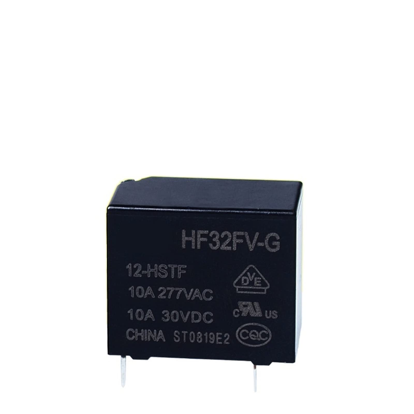 Relais 12VDC HF32FV-G-12-HSTF commutateur 4 broches charge élevée 10A pour circuit imprimé