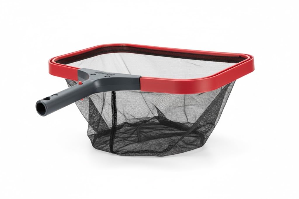 Kit de Limpieza para Piscina KOKIDO PK55 (5 Piezas) con recogehojas Plano y Bolsa, Cepillo Flexible Pared, limpiafondos Manual VD30 y termómetro Jumbo – Mantenimiento Completo